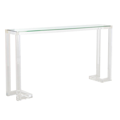 SAFAVIEH Couture Camryn Acrylic Console Table - Clear - 60 W x 10 L x 30 H - 52Wx10Dx30H