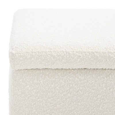 SAFAVIEH Couture Sunneva Boucle Storage Bench - 61 In. W x 20 In. D x 19 In. H - 61Wx20Dx19H
