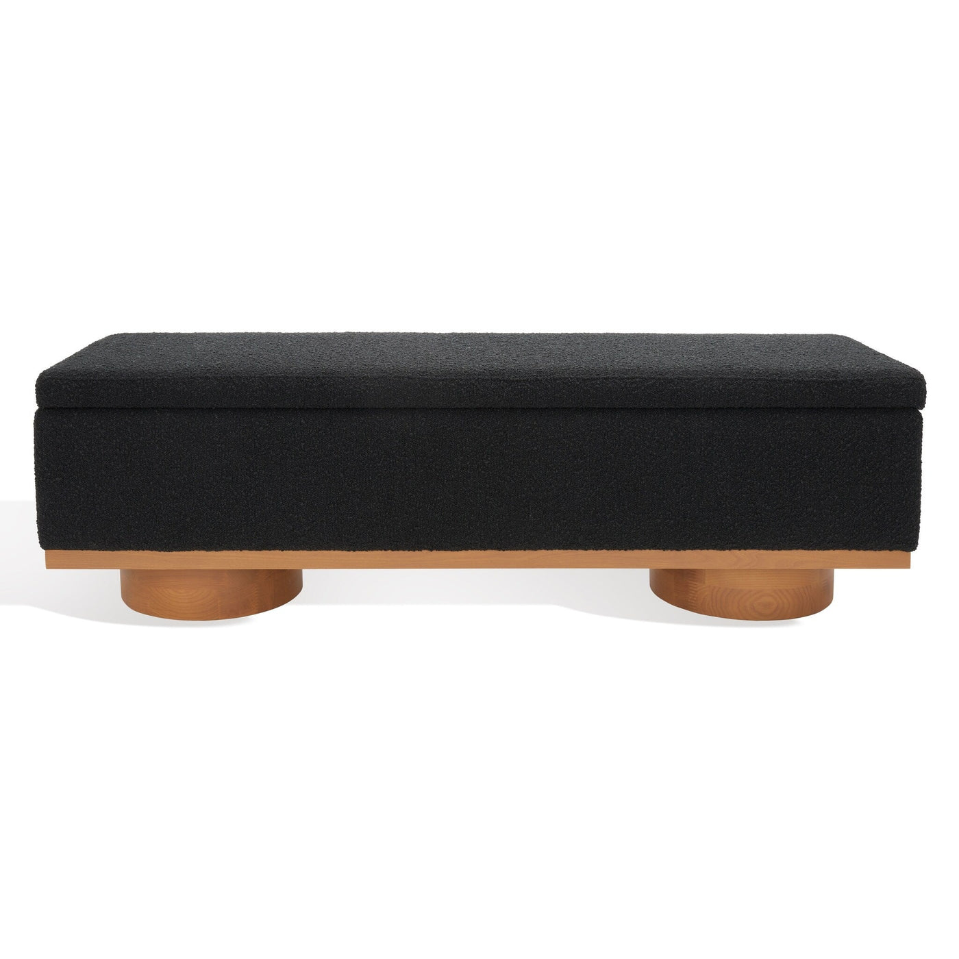 SAFAVIEH Couture Sunneva Boucle Storage Bench - 61 In. W x 20 In. D x 19 In. H - 61Wx20Dx19H