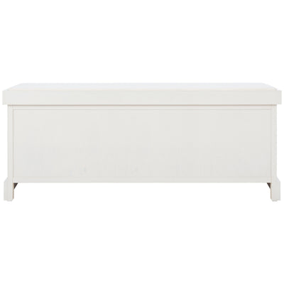 SAFAVIEH Fiorello 3-Drawer with Cushion Storage Bench - 47.3 W x 15 L x 19 H - 47Wx15Dx19H