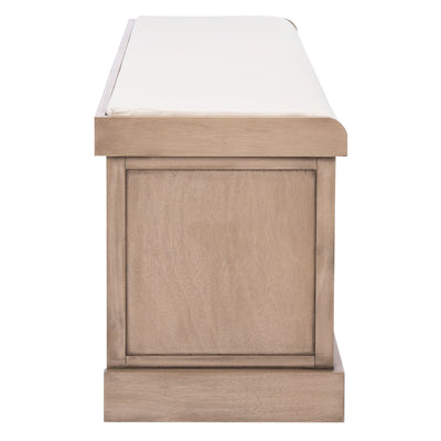 SAFAVIEH Fiorello 3-Drawer with Cushion Storage Bench - 47.3 W x 15 L x 19 H - 47Wx15Dx19H