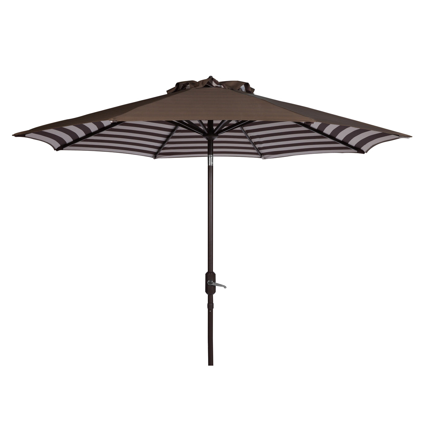 SAFAVIEH Hadire Inside Out Striped 9 Ft Crank Outdoor Umbrella