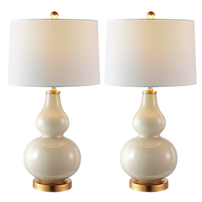 SAFAVIEH Lighting Diede Gourd Table Lamp (Set of 2) - 15x15x28.5 - 15Wx15Dx29H
