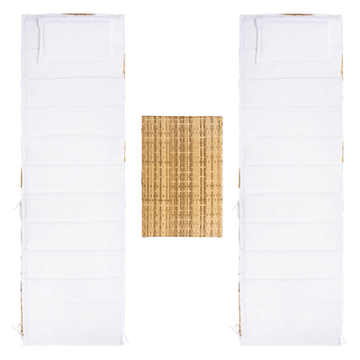 SAFAVIEH Outdoor Blaguna 3-Piece Sun Lounger Set - 83Wx20Dx24H