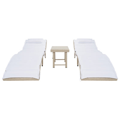 SAFAVIEH Outdoor Blaguna 3-Piece Sun Lounger Set - 83Wx20Dx24H