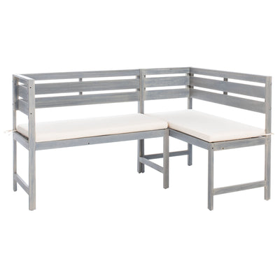 SAFAVIEH Outdoor Kenna 3-Piece Balcony Corner Lounge Set - 39Wx19Dx33H