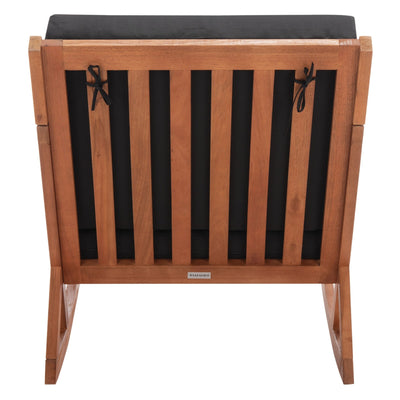 SAFAVIEH Outdoor Makaila Rocking Chair with Cushion - 26W x 31D x 38H