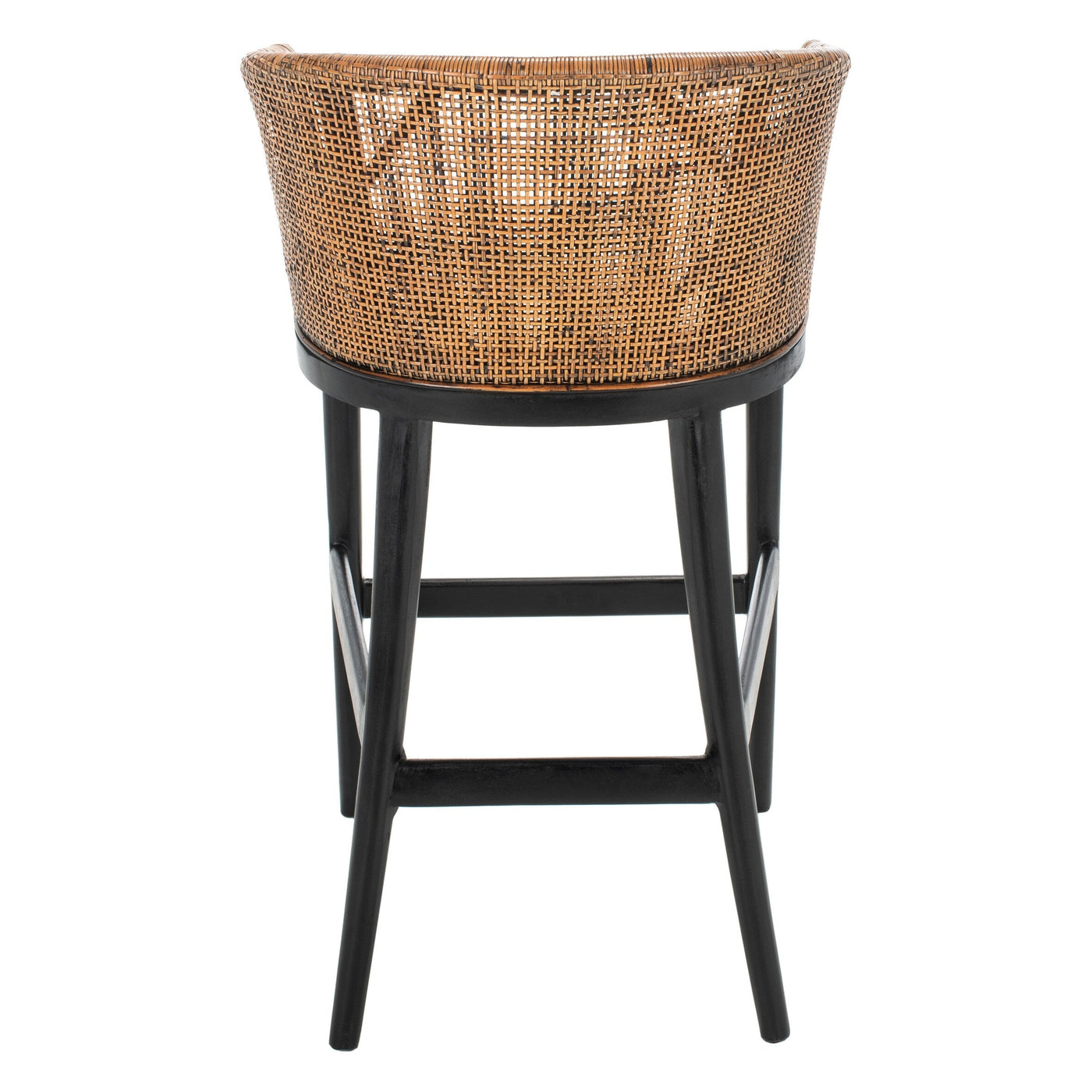 SAFAVIEH Virona Rattan 30-inch Bar Stool - 22.3 W x 20.5 L x 39 H - 22Wx21Dx39H