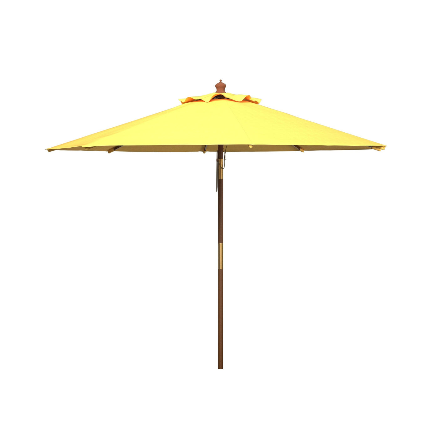 SAFAVIEH Zlatana 9 Ft Wooden Outdoor Umbrella