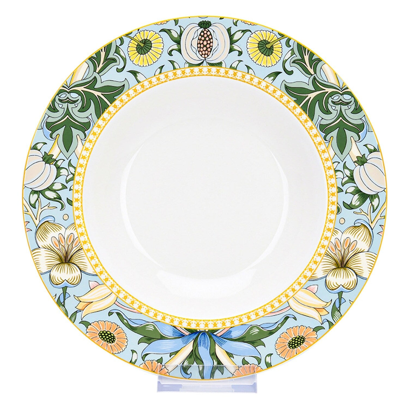 STP Goods Morris Garden Bone China Dinnerware Set of 24 for 6