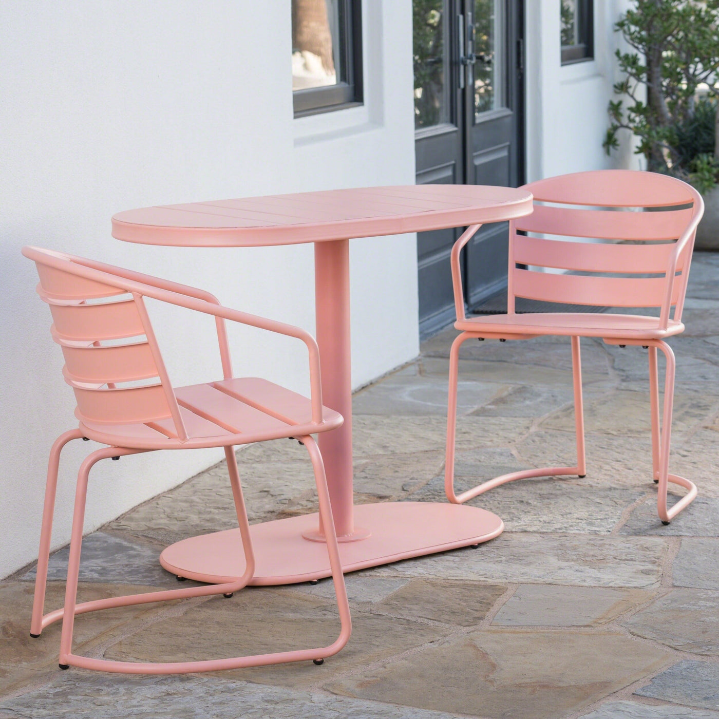 Santa Monica Outdoor 3-Piece Bistro Set by Christopher Knight Home