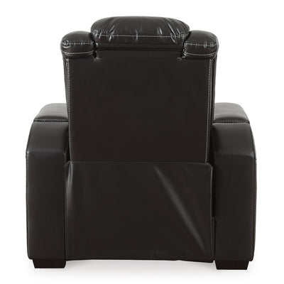 Signature Design by Ashley Party Time Black Power Recliner