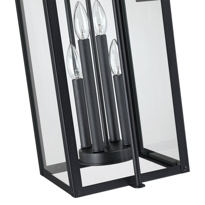 Brits Black Outdoor Wall Lantern Sconce Light