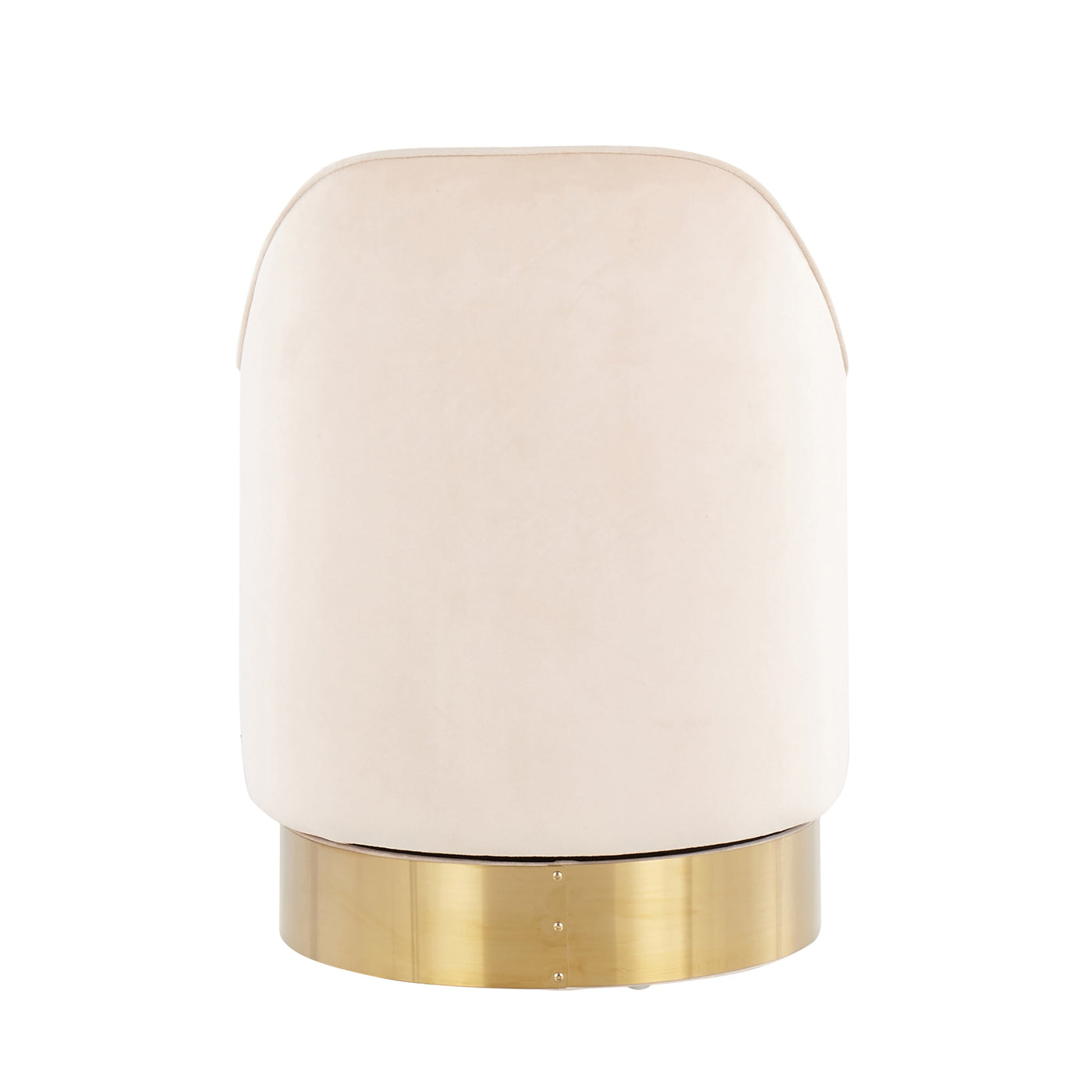 Silver Orchid Corday Swivel Velvet Vanity Stool