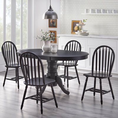 Simple Living Carolina 5-piece Farmhouse Solid Wood Dining Set with Leaf
