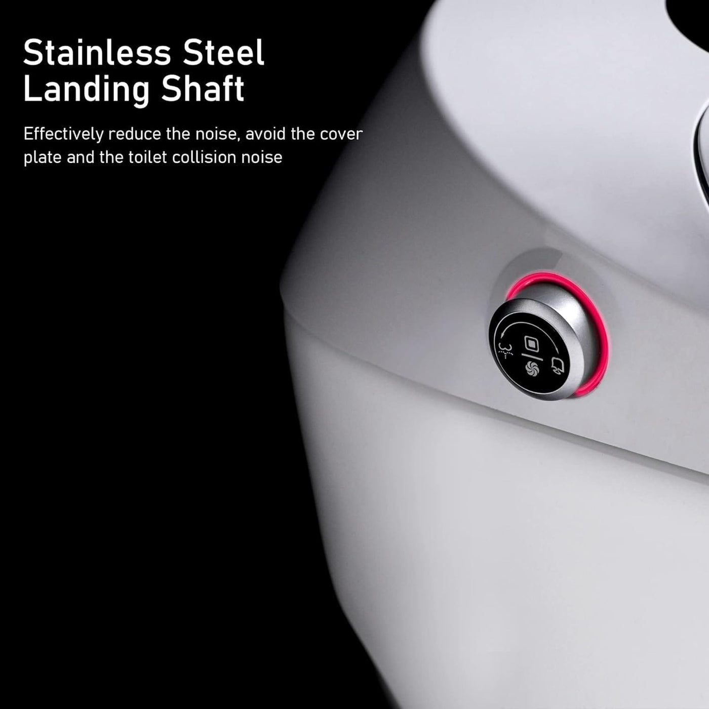 Smart Toilet, One Piece Bidet Toilet for Bathrooms,Modern Elongated Toilet with Warm Water,Dual Auto Flush,Foot Sensor Operation