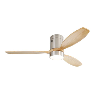 Sofucor 52 Inch Flush Mount Ceiling Fan with Remote, Reversible Motor,Integrated Light Optional