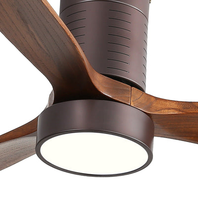 Sofucor 52 Inch Flush Mount Ceiling Fan with Remote, Reversible Motor,Integrated Light Optional