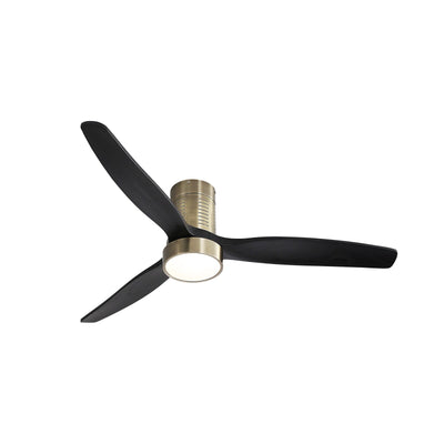 Sofucor 52 Inch Flush Mount Ceiling Fan with Remote, Reversible Motor,Integrated Light Optional
