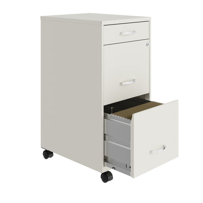 Space Solutions 18 Deep 3 Drawer Metal File Cabinet