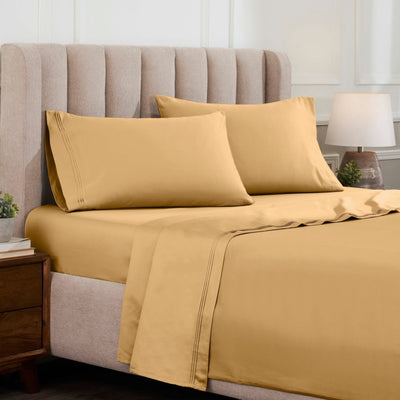 Superior Egyptian Cotton 1500 Thread Count Deep Pocket Solid Sheet Set