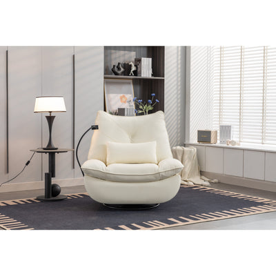 Swivel Glider Power Recliner with Bluetooth Speakers, Phone Holder, USB and Type-C Charging Ports, Hidden Arm Storage