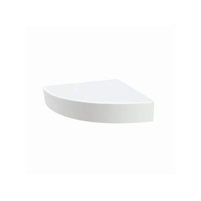 Transolid Studio 14-In X 14-In Solid Surface Wall-Mount Corner Shower Seat - 14.5 x 14.25 x 3