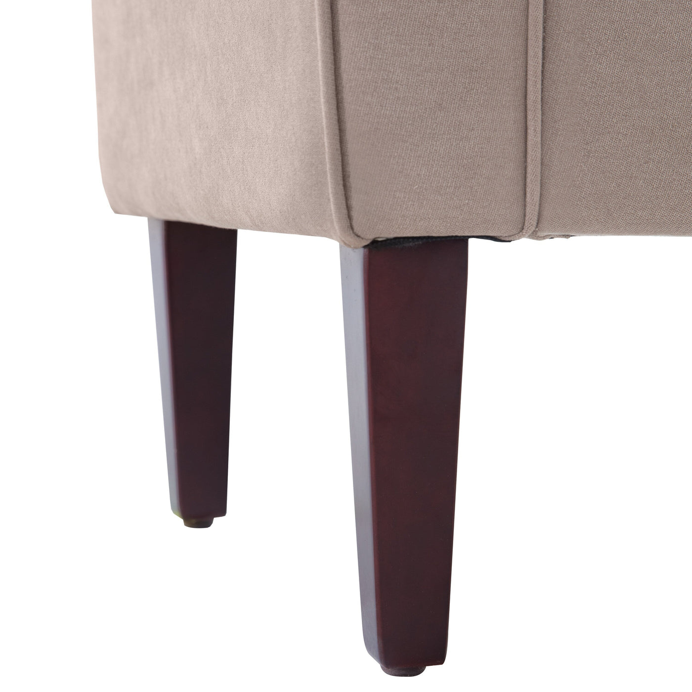 Upholstered Storage Bench Arm Bench Entryway Bench with Tufted Flip Top 50.4 Inches