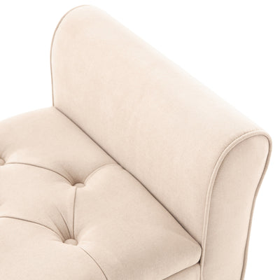 Upholstered Storage Bench Arm Bench Entryway Bench with Tufted Flip Top 50.4 Inches