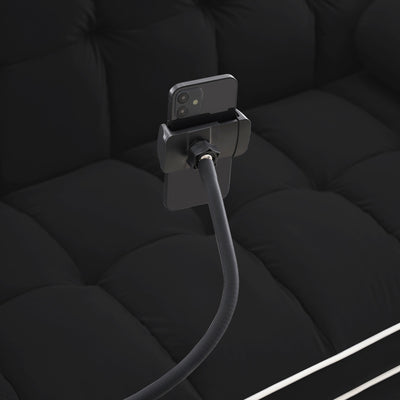 Velvet Convertible 55'' 2-Seater Sleeper Sofa with Pull-Out Bed, Adjustable Recline, Side Pockets, and Phone Holder