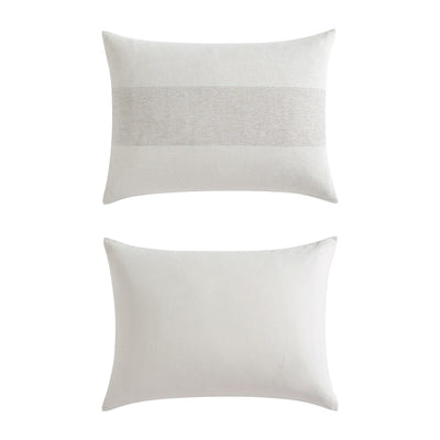 Vera Wang Chenille Waffle Stripe Beige Comforter Set