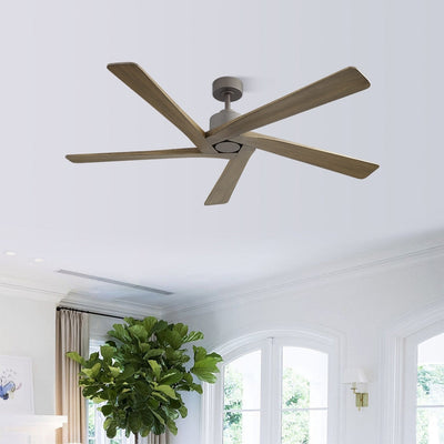 WINGBO 54 Inch DC Motor Indoor Ceiling Fan without Lights - N/A