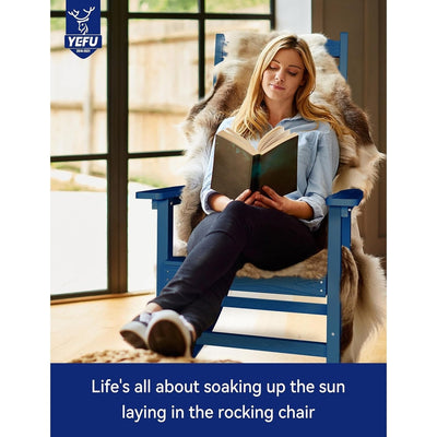 WINSOON All Weather Outdoor Rocking Chair, Set of 2