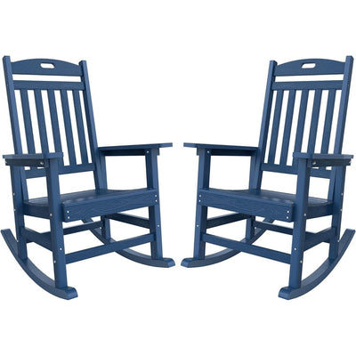 WINSOON All Weather Outdoor Rocking Chair, Set of 2