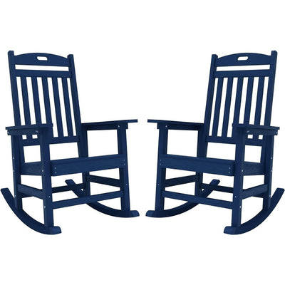 WINSOON All Weather Outdoor Rocking Chair, Set of 2