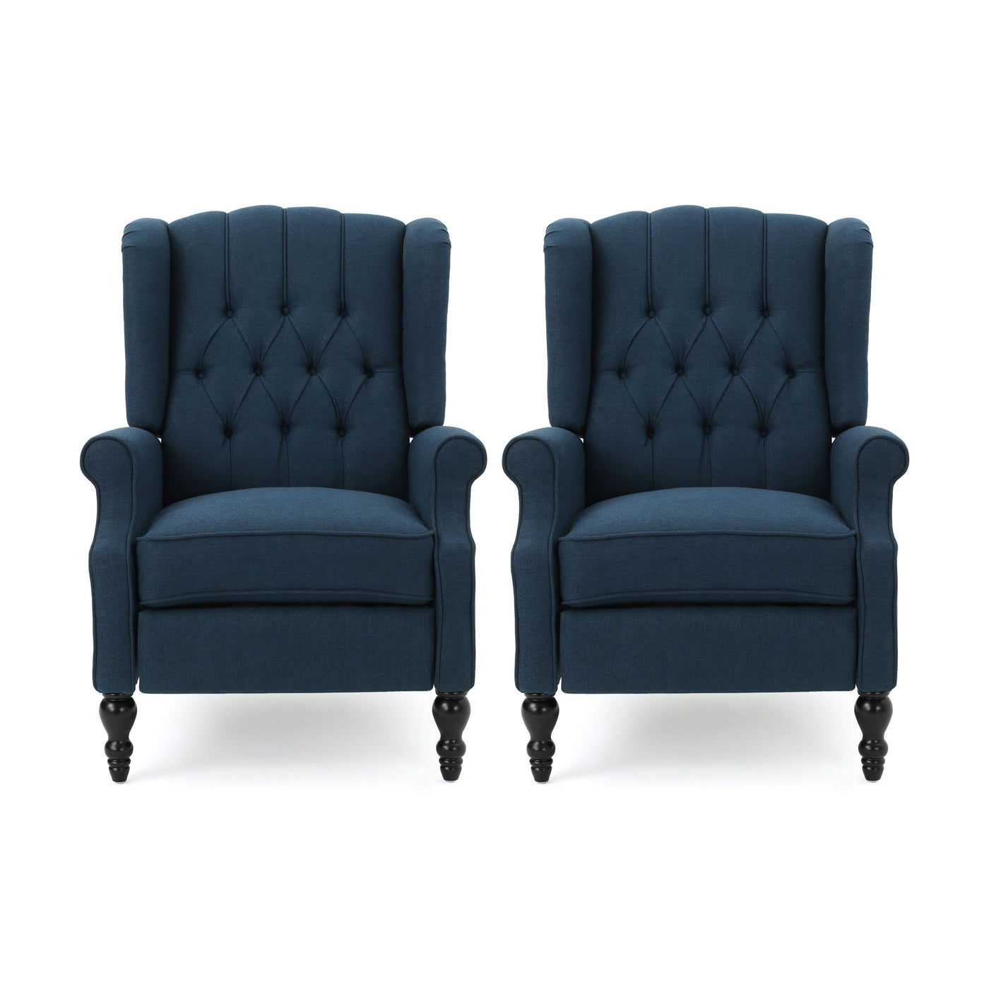 Walter Tufted Fabric Recliners (Set of 2) by Christopher Knight Home