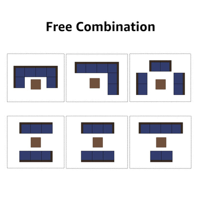 Wicker/ Steel 7-piece Outdoor Cushioned Sectional Sofa Set