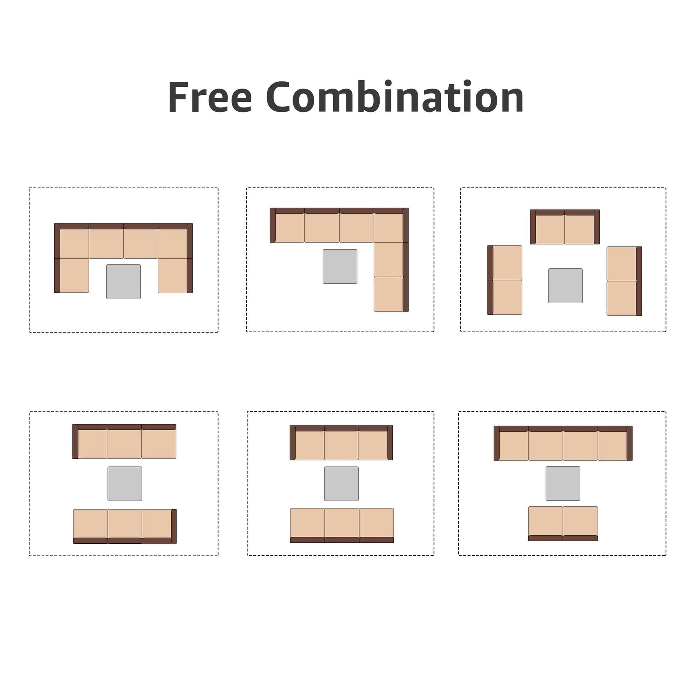 Wicker/ Steel 7-piece Outdoor Cushioned Sectional Sofa Set