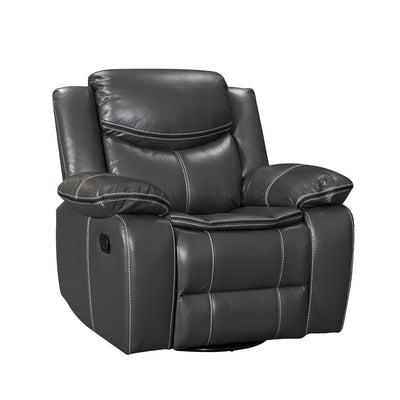 Wide Seat Durable Leather Massage and Heat Recliner