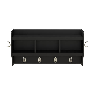 Woodland 40W Wall Mounted Coat Rack with Shelf by Bush Furniture