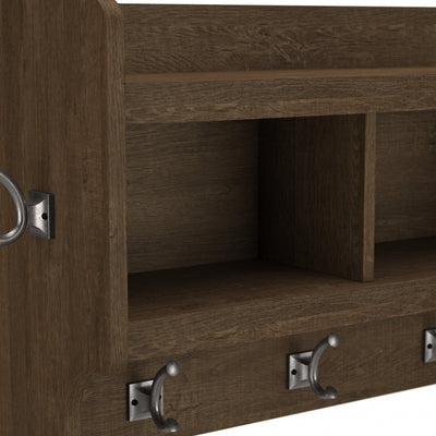 Woodland 40W Wall Mounted Coat Rack with Shelf by Bush Furniture