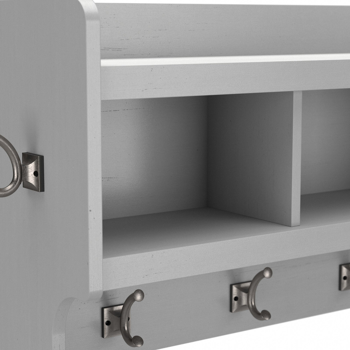 Woodland 40W Wall Mounted Coat Rack with Shelf by Bush Furniture