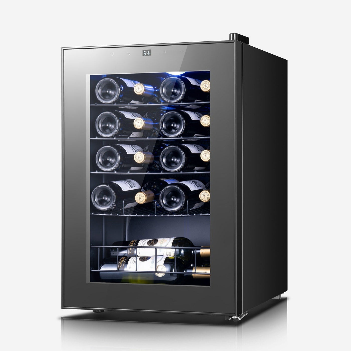 17 Inch Wine/Beverage Refrigerator, 20 Bottles, Freestanding, Digital Temperature Control